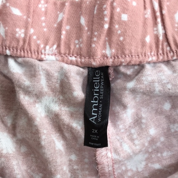 Ambrielle 2X s dusty pink two piece shorts /Top sleepwear set. - Picture 5 of 10
